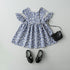 2022 New Girls Cotton Printed Dress Broken Flower Children's Dress